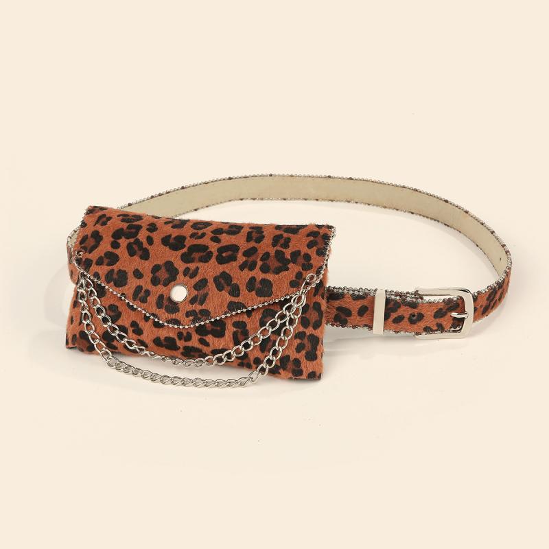 Bags |  Womens Brown Animal Print Bead Trim Bag Bags Bags