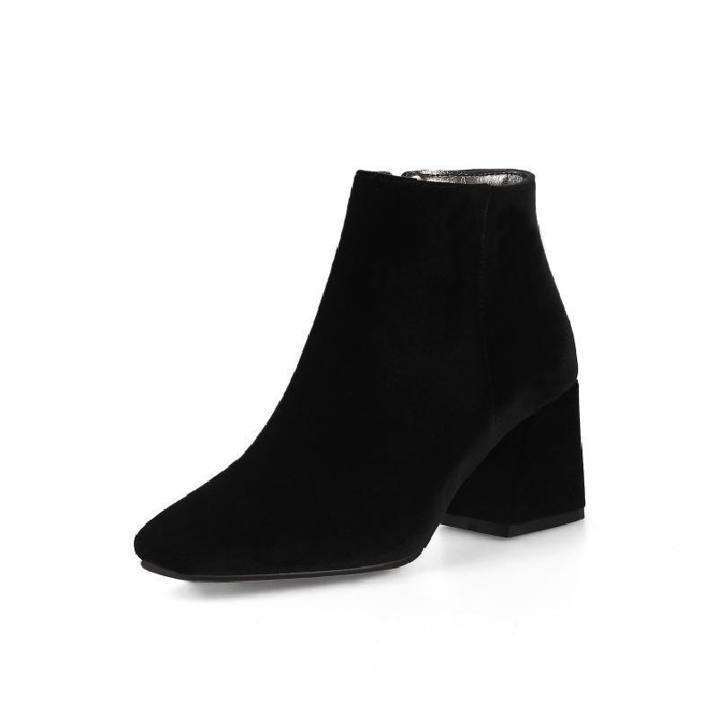 Boots |  Womens Black Formal Block Heel Boots Boots Black