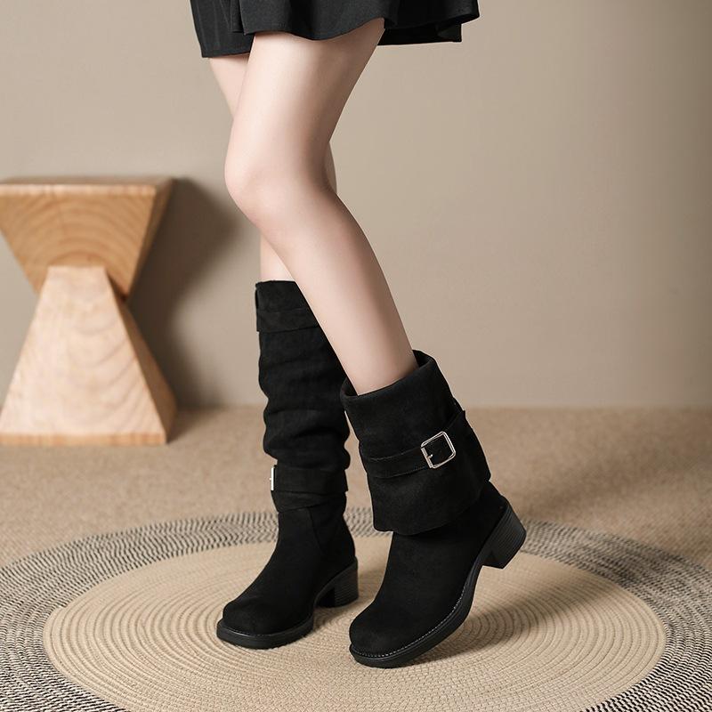 Boots |  Womens Black Western Gold Buckle Ankle Boots Boots Black