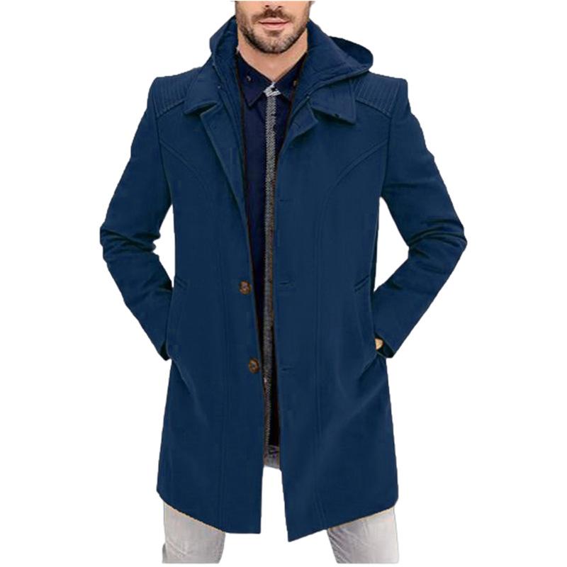 Coats & Jackets |  Mens Wool Funnel Neck Coat Coats & Jackets Coats & Jackets