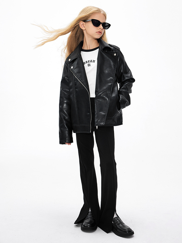 Coats & Jackets |  Womens Black Pu Oversized Biker Jacket Coats & Jackets Black