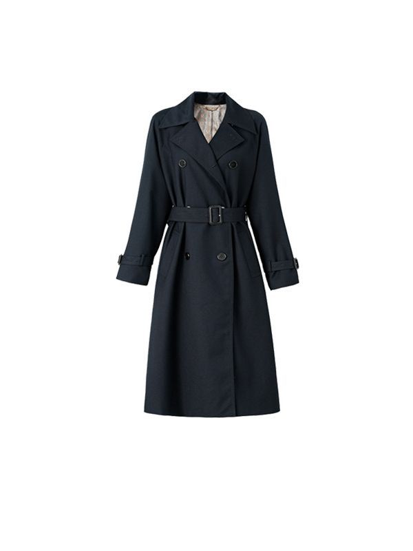 Coats & Jackets |  Womens Dark Green Button Wrap Belted Coat Coats & Jackets Coats & Jackets