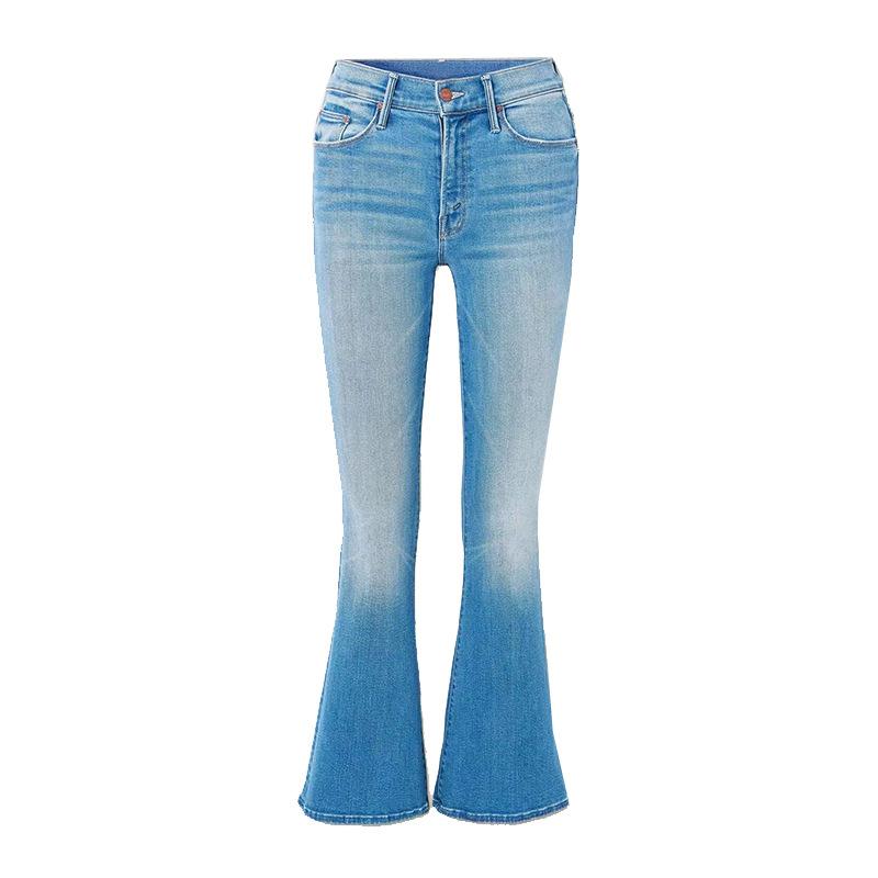 Denim |  Womens Flared Denim Jeans Denim Blue