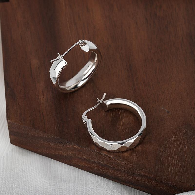 Fashion Jewelry |  Womens Diamond Enamelled Two-Tone Hoop Earrings Fashion Jewelry Fashion Jewelry