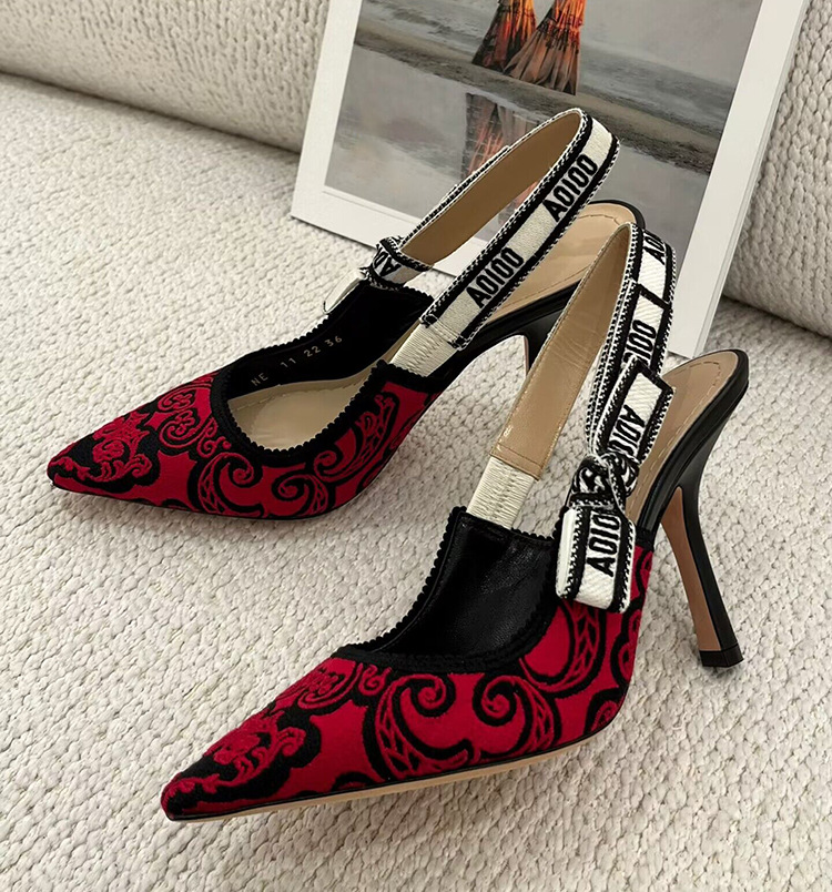 High Heels & Pumps |  Womens Heeled Ruby Slingbacks In Printed Satin High Heels & Pumps High Heels & Pumps