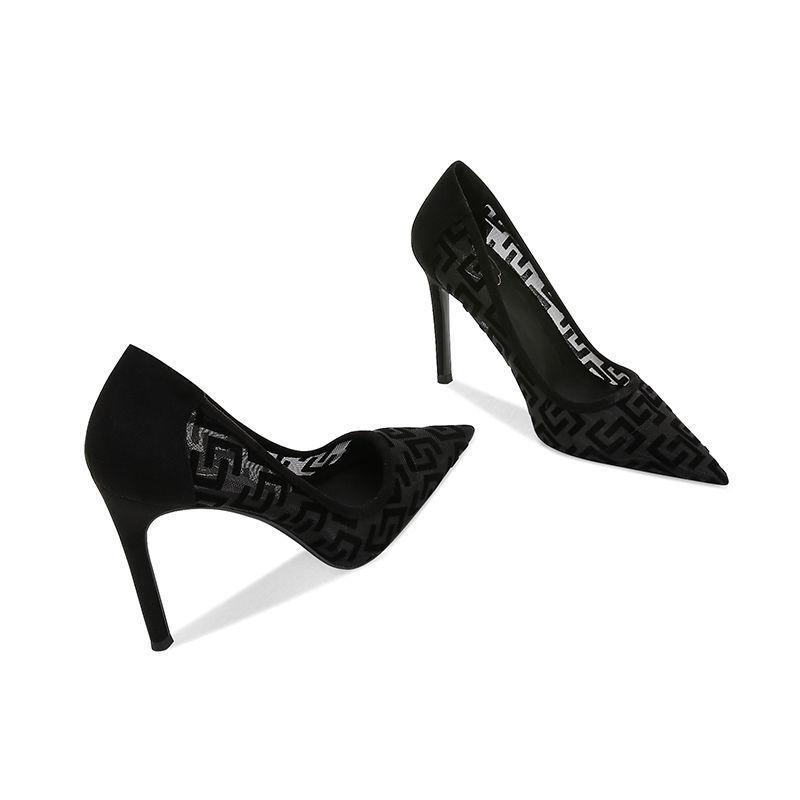 High Heels & Pumps |  Womens Ruby Stilettos With Jacquard Monogram High Heels & Pumps Black