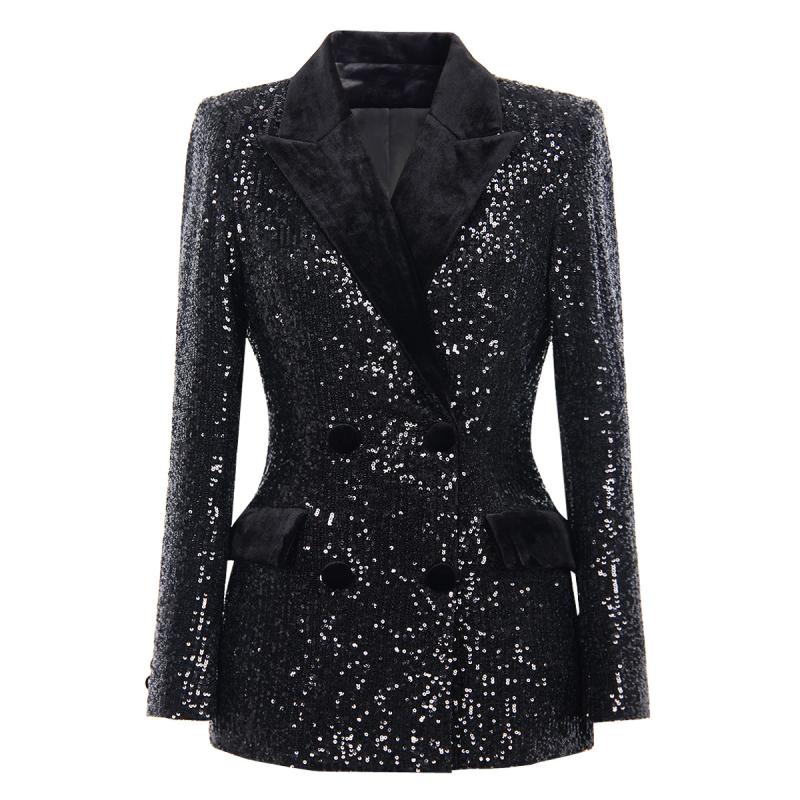 Jackets And Blazers |  Mens Diamond Rhinestone 1-Button Jacket Jackets And Blazers Black