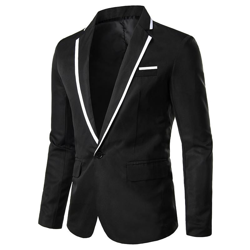 Jackets And Blazers |  Mens Grain De Poudre Jacket With Embroidered Collar Jackets And Blazers Black