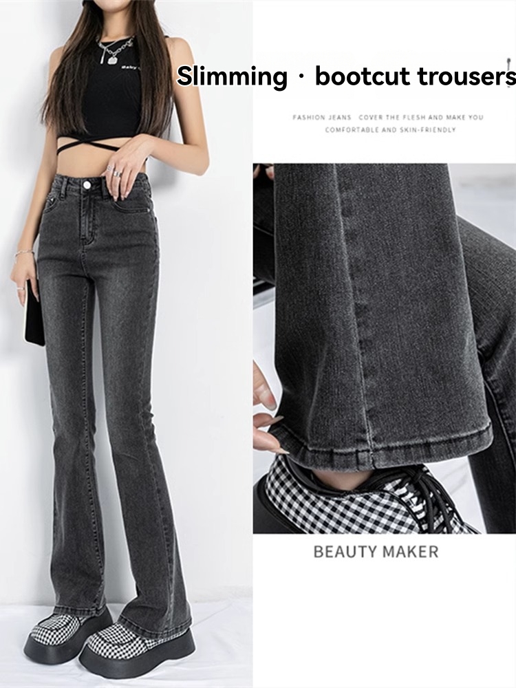 Jeans & Jeggings |  Womens Grey Alexa Bootcut Jeans Jeans & Jeggings Grey