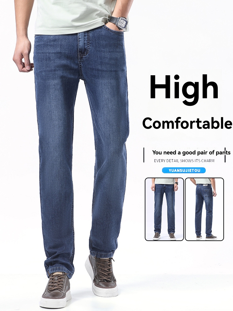 Jeans |  Mens Dark Blue Wash Straight Leg Jeans Jeans Blue