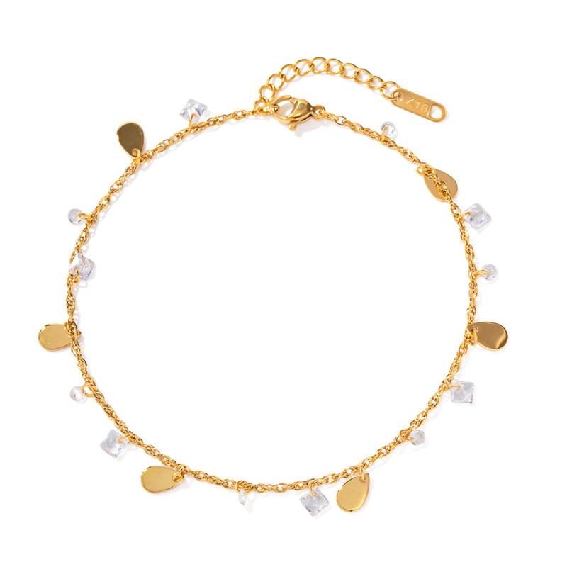 Jewellery |  Womens 3Pk Gold Beaded Chain Anklets Jewellery Gold