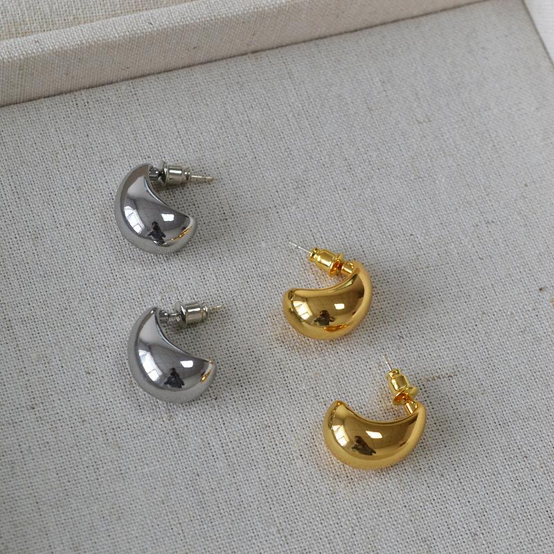 Jewellery |  Womens Gold Large Half Moon Earrings Jewellery G01