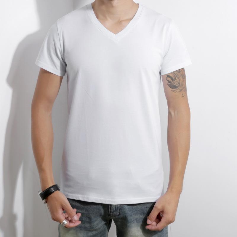 Loungewear |  Mens White V-Neck T-Shirt Loungewear Loungewear