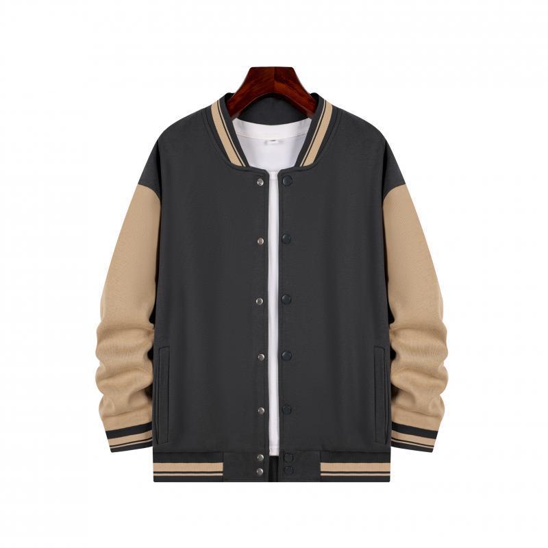 Outerwear |  Mens Two-Tone Wool And Cashmere Varsity Jacket Mens Clothing Black