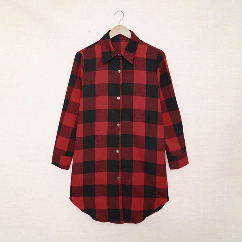 Shirts & Blouses |  Womens Red Classic Check Shirt Shirts & Blouses Red