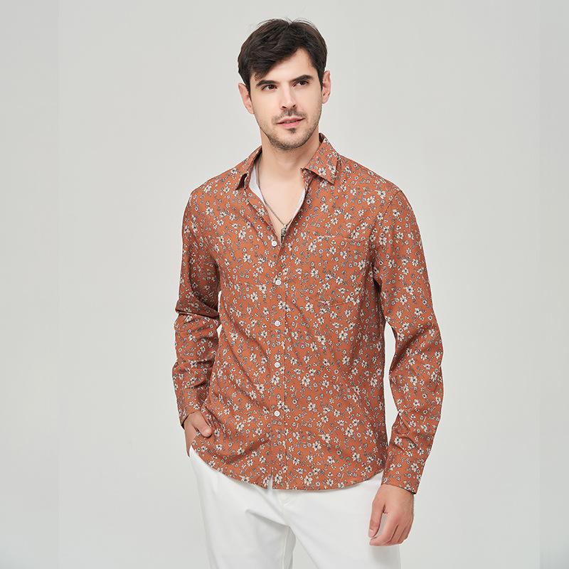 Shirts |  Mens Clock Printed Shirt Mens Clothing Mens