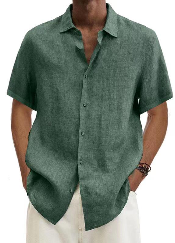 Shirts |  Mens Green Textured Stripe Shirt Mens Clothing Green