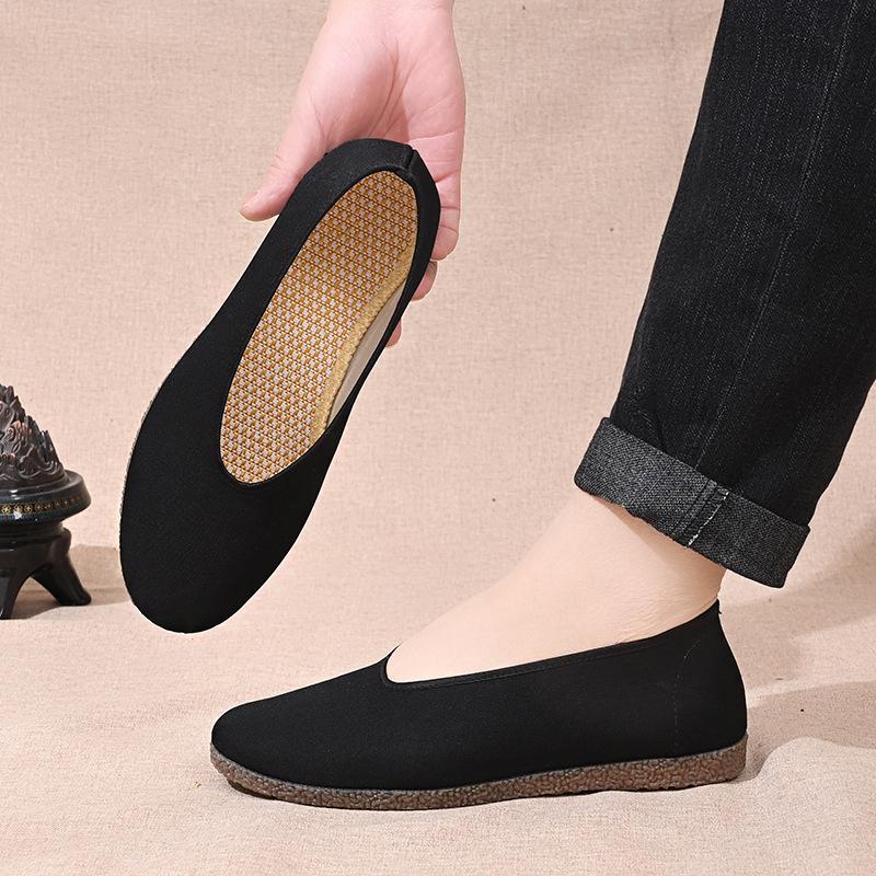 Shoes |  Womens Plain Black Slip On Trainers Shoes Black