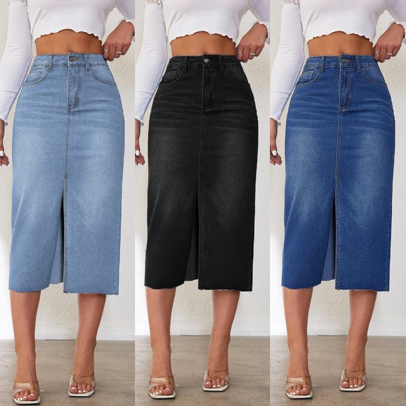 Skirts |  Womens Allie Denim Midi Skirt Skirts Skirts