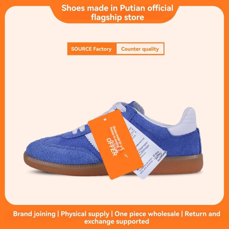 Sneakers |  Mens Suede And Bouclé  Swan Trainers Mens Shoes Blue