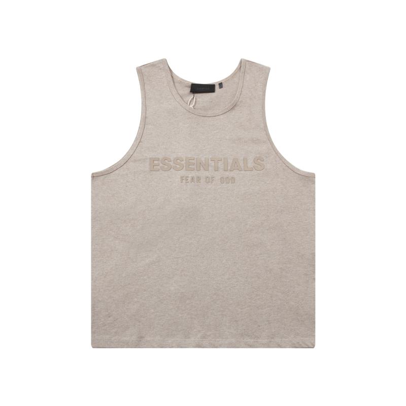 T-Shirts & Tops |  Mens Vintage  Embroidered Tank Top Mens Clothing Grey