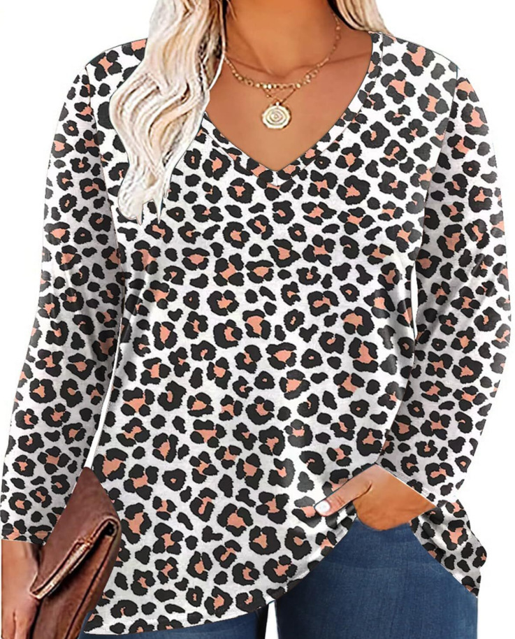 Tops & T-Shirts |  Womens Brown Leopard Print Pin Tuck Blouse Top Tops & T-Shirts Brown