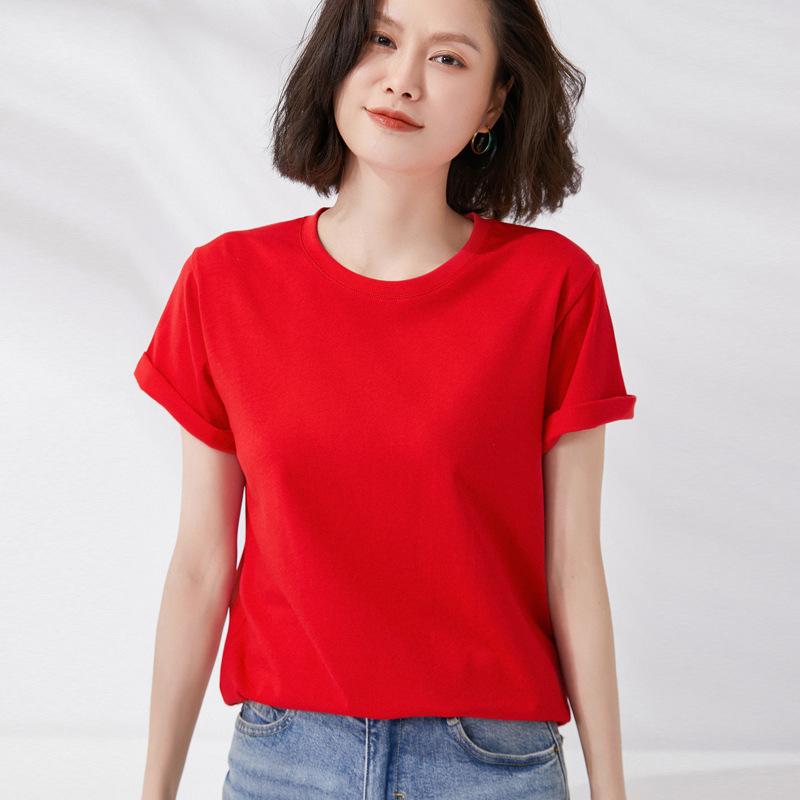 Tops & T-Shirts |  Womens Red Roll Sleeve Top Tops & T-Shirts Red