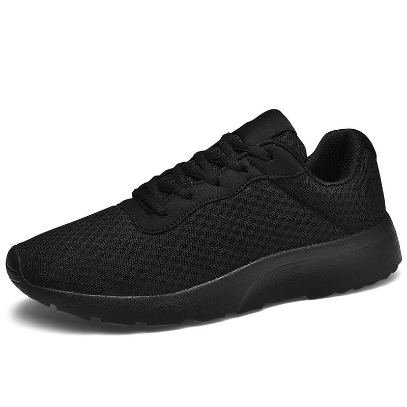 Trainers |  Mens Black Casual Lace Up Trainer Mens Shoes Black