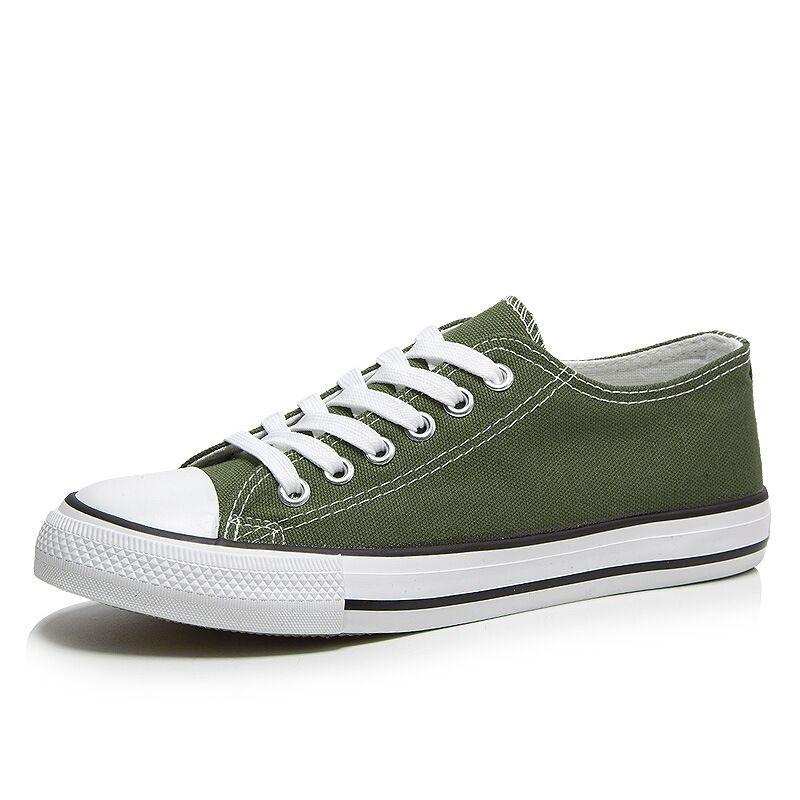 Trainers |  Womens Khaki Casual Lace Up Trainers Trainers Green