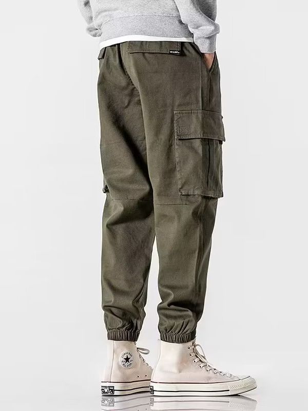 Trousers & Chinos |  Mens Black Jogger Cargo Trousers Mens Clothing Black