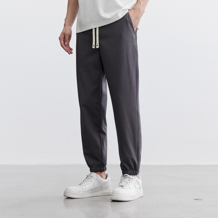 Trousers & Chinos |  Mens Grey Plain Regular Fit Grindle Joggers Loungewear Grey