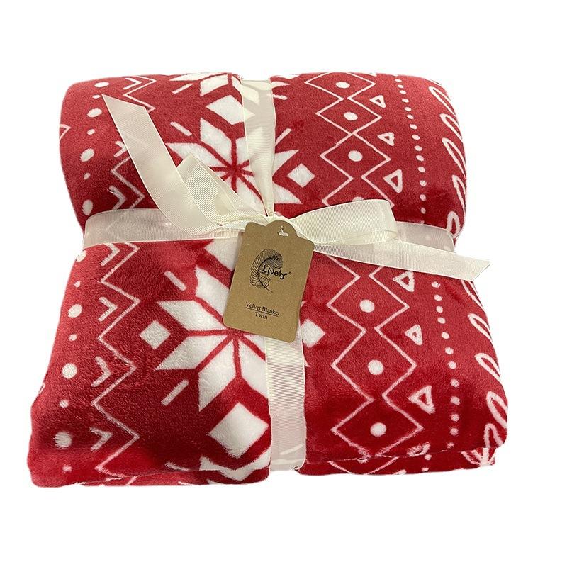 Gifts & Novelty |  Womens Red & Cream Fairisle Super Cosy Blanket Gifts & Novelty Gifts & Novelty