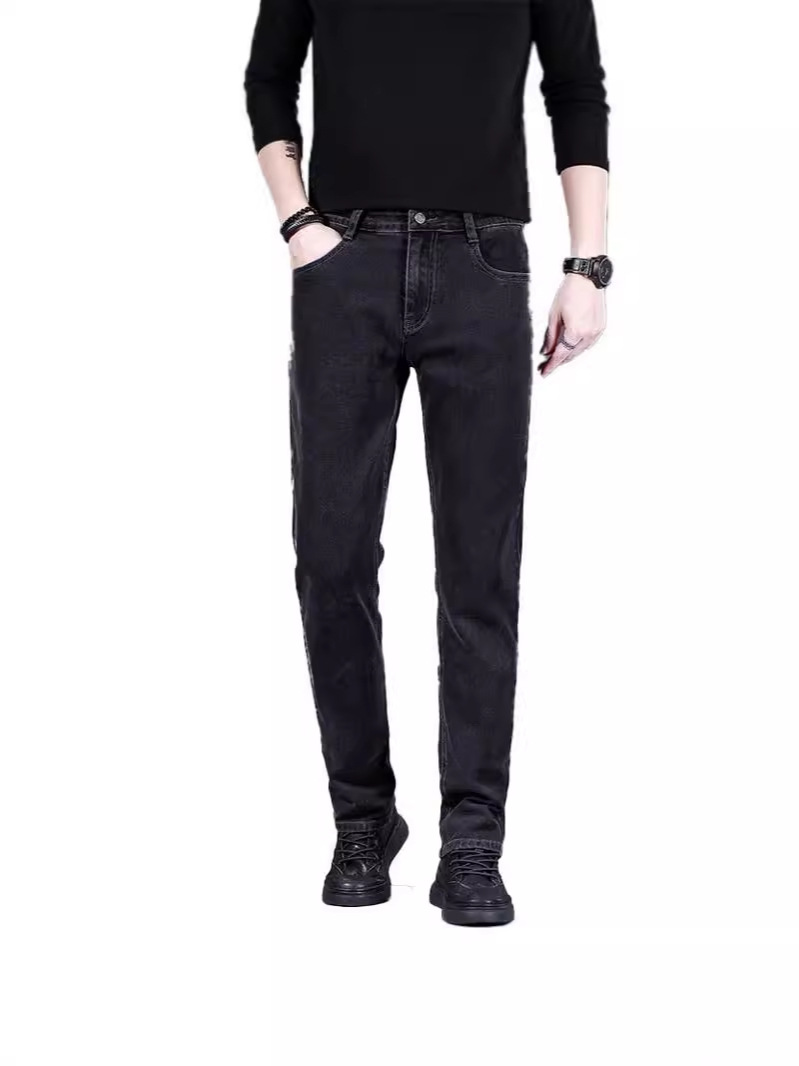 Jeans |  Mens Black Straight Leg Jeans Jeans Black