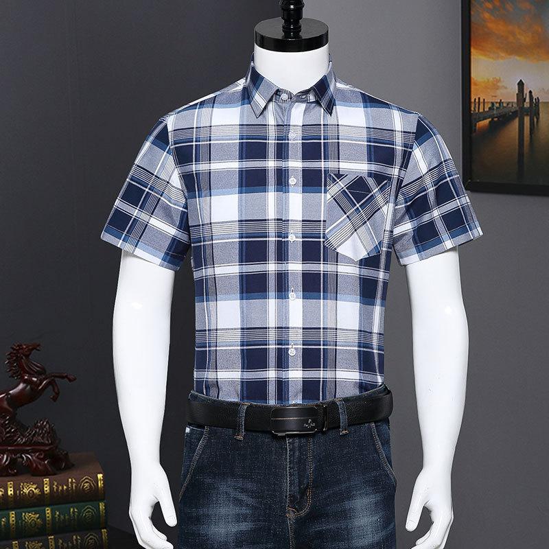 Shirts |  Mens Light Green Short Sleeve Check Shirt Mens Clothing Green